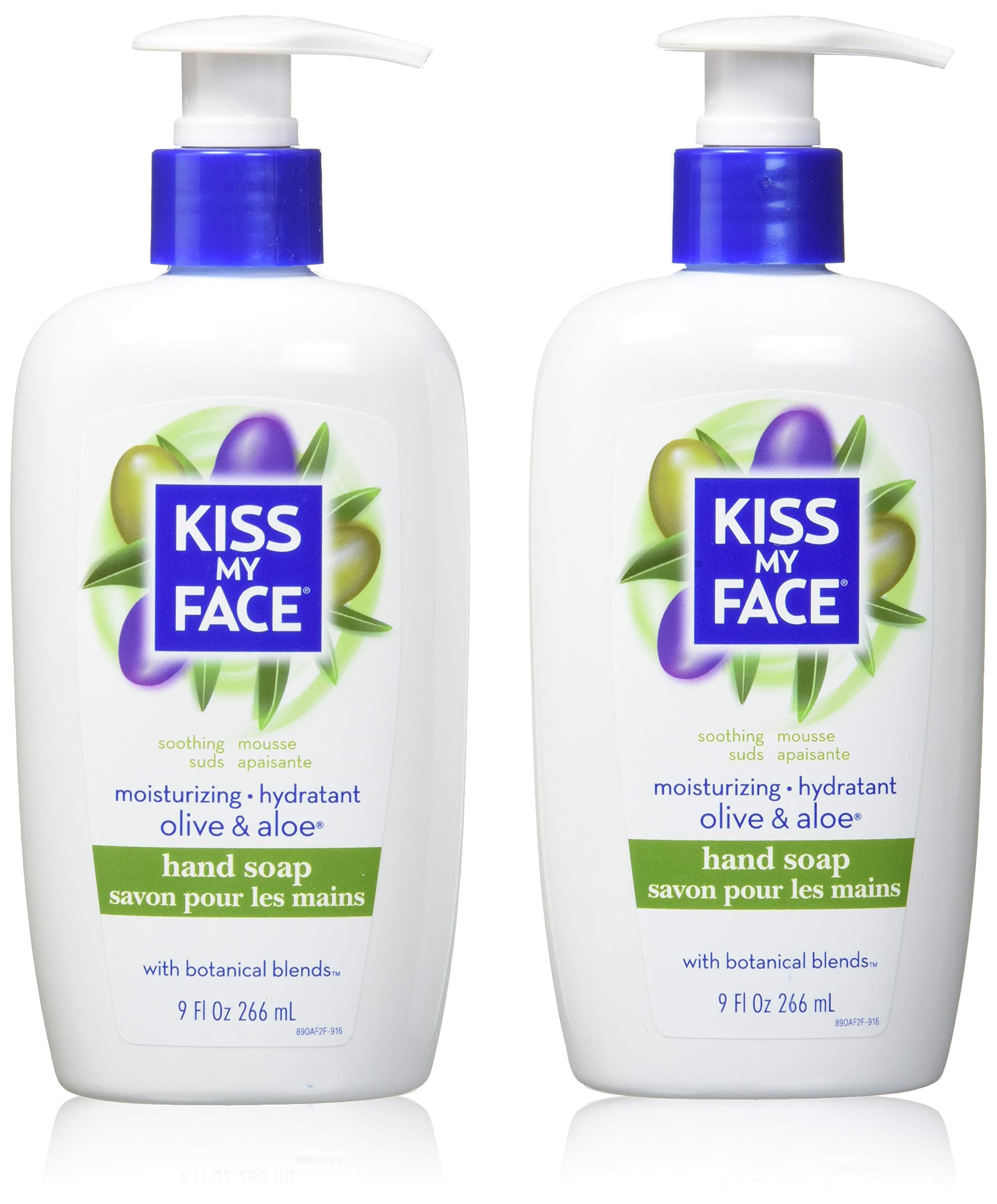 Product image of Kiss My Face Moisture Liquid Hand Soap Olive Oil and Aloe Vera Green 54 fl oz 54 fl oz Pack of 6